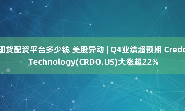 现货配资平台多少钱 美股异动 | Q4业绩超预期 Credo Technology(CRDO.US)大涨超22%